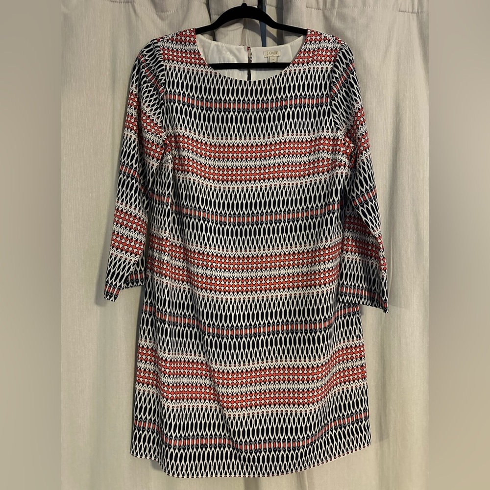 J.Crew geometric dress